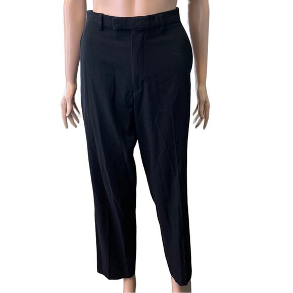 Calvin Klein Black Dress Pants Size 16 Career Date Night Special Occasion Preppy - Picture 1 of 5